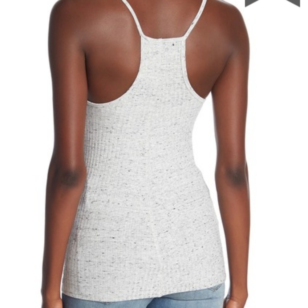 David Lerner - Racerback Ribbed Tank (Grey) - Picture 2 of 2